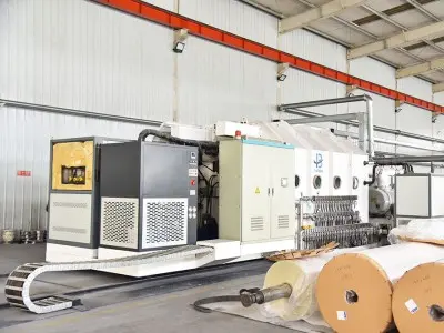 Fully automatic Vacuum Metallizer Machines in workshop assembly