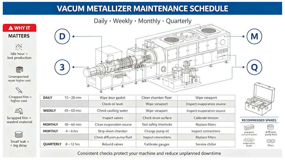Vacuum Metallizer Maintenance Guide