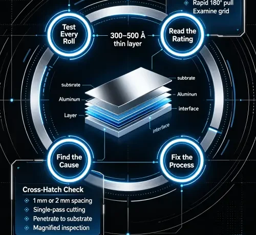 metallized film adhesion