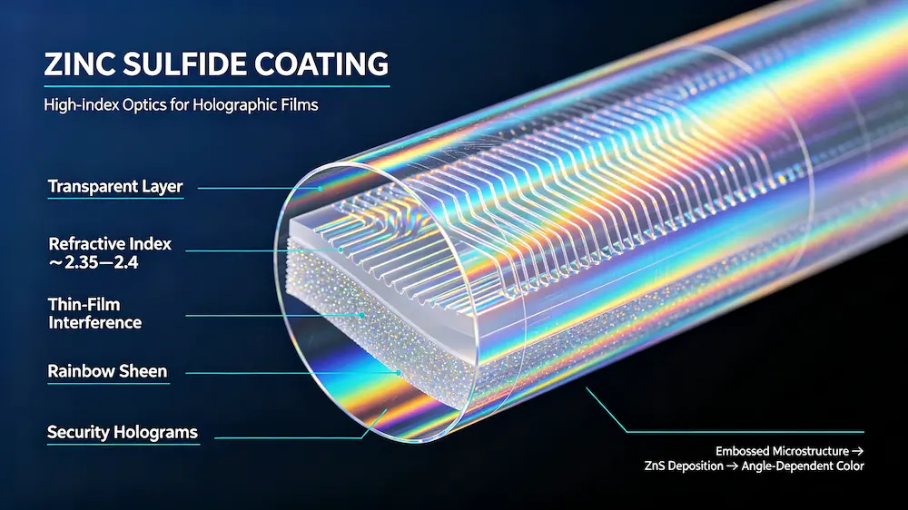 Zinc Sulfide Coating in Holographic Films (2)