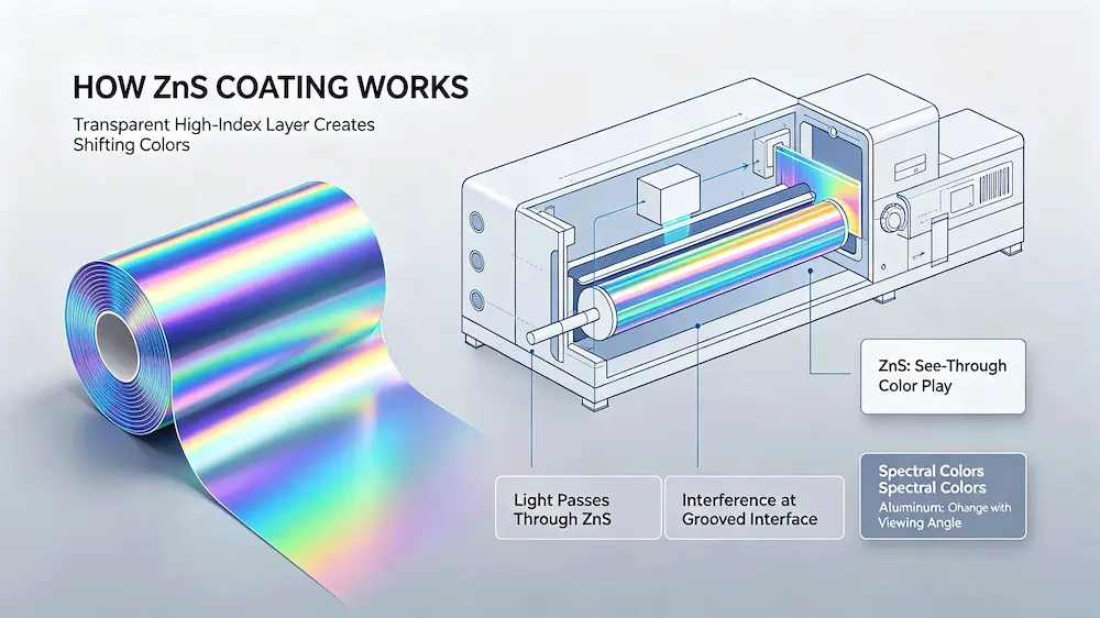 Zinc Sulfide Coating in Holographic Films (2)