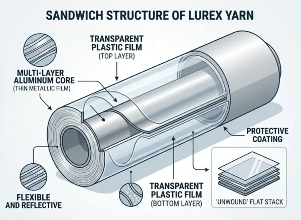 what-is-lurex-fabric-1 Gold and Silver Metallic Yarn: Coating Technology Behind Decorative Textiles
